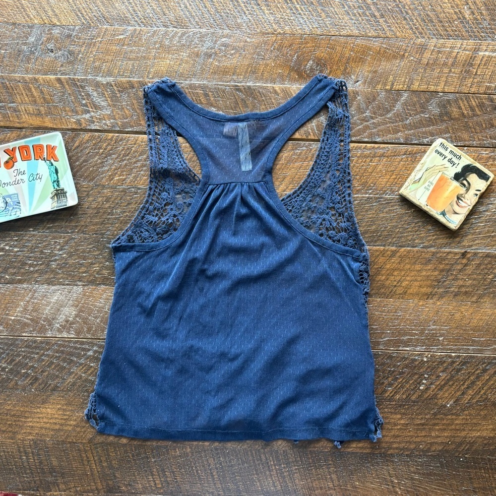 Eyeshadow Blue Embellished Tank Top - Picture 3 of 7